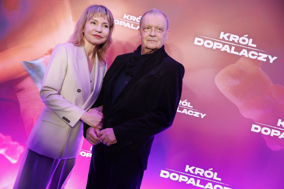 Jan Frycz na premierze "Króla dopalaczy"