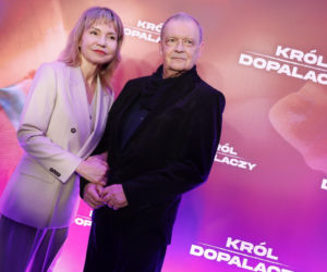 Jan Frycz na premierze Króla dopalaczy