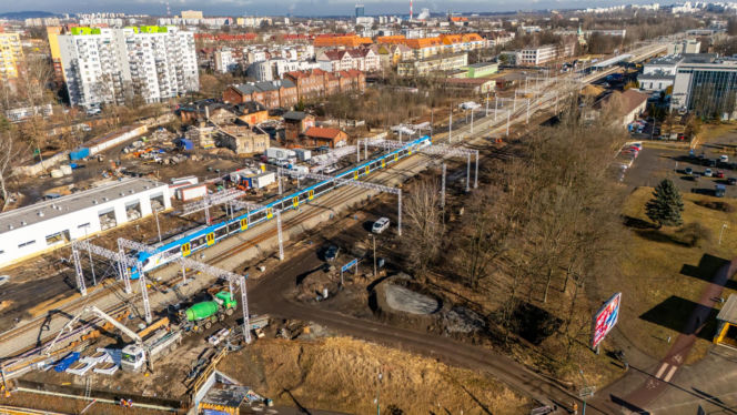 Przebudowa linii kolejowej E65 w Sosnowcu, remonty wiaduktów, dworca, peronów