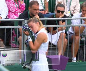 Wimbledon: Maja Chwalińska we łzach