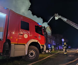 Pożar w Kłobuczynie na Dolnym Śląsku
