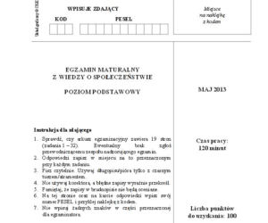 Matura 2013 WOS poziom podstawowy