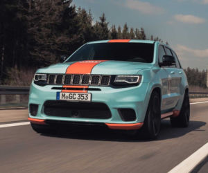 Jeep Grand Cherokee Trackhawk w barwach Gulf