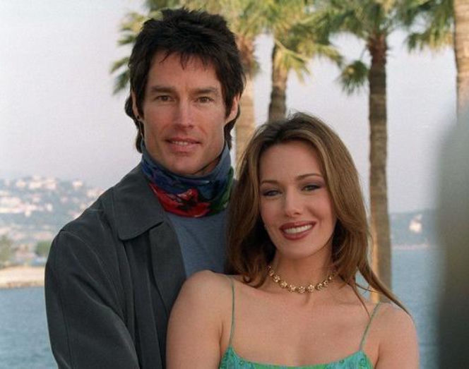 Moda na sukces. Taylor (Hunter Tylo), Ridge (Ronn Moss)