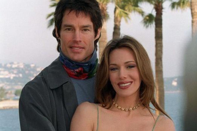 Moda na sukces. Taylor (Hunter Tylo), Ridge (Ronn Moss)