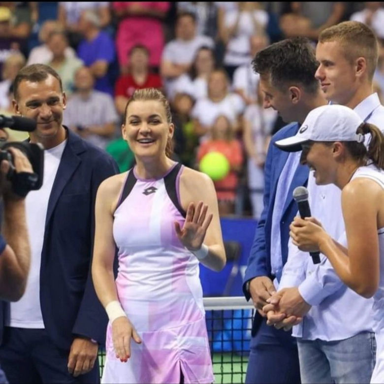Agnieszka Radwańska i Iga Świątek