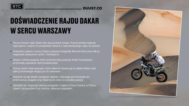 Dakar Legend w Warszawie. Spotkaj się z zawodnikami i poczuj emocje rajdu Dakar