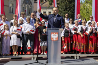 Prezydent RP Karol Nawrocki z wizytą w Skawinie
