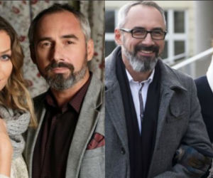 M jak miłość. Anna (Tamara Arciuch), Teresa (Joanna Sydor), Adam Werner (Jacek Kopczyński)