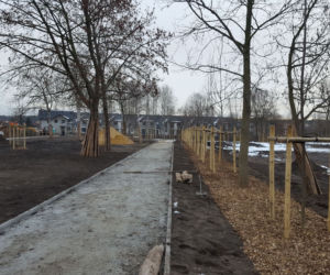 Przy ul. Unii Europejskiej w Lesznie powstaje nowy park