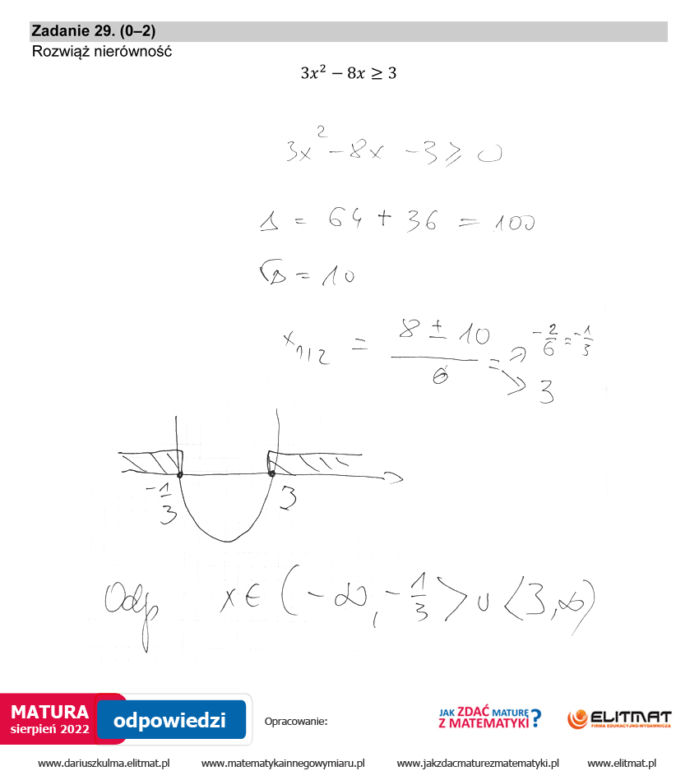 Matura 2022: matematyka, poprawka. Arkusz PDF	