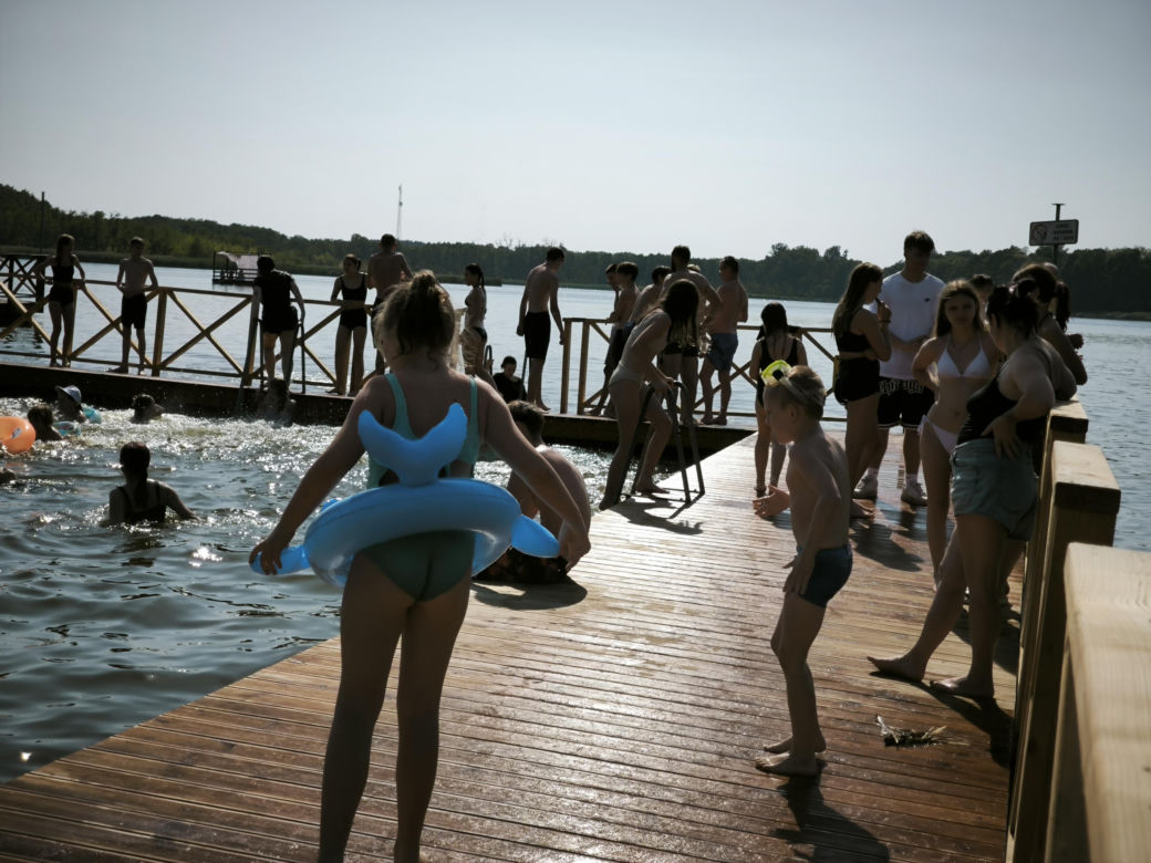 Plaża w Osiecznej lato