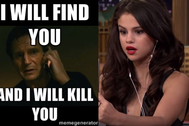 Selena Gomez naśladuje film Uprowadzona