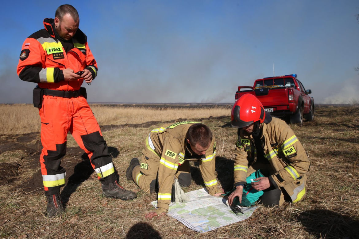 Pożar w Biebrzańskim Parku Narodowym