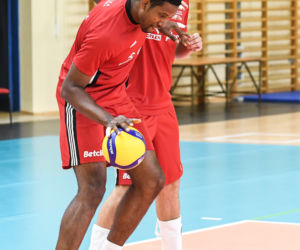Wilfredo Leon na zgrupowaniu siatkarzy w Spale