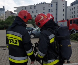 Pożar balkonu przy ulicy Międzyborskiej