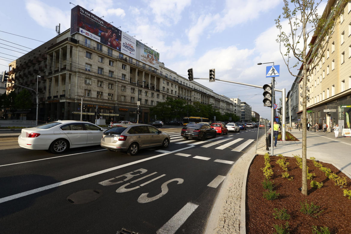 Nowe pasy powstały m.in. w al. Jerozolimskich