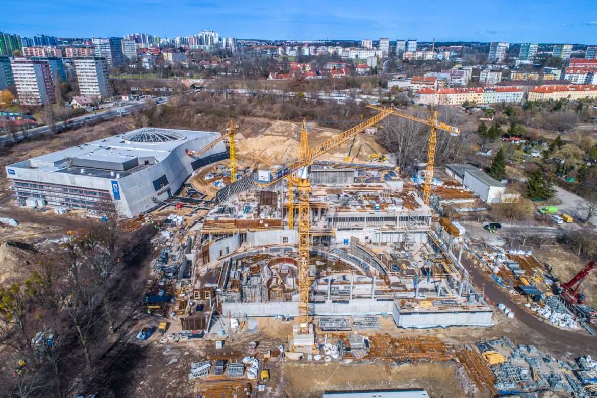 Budowa Fabryki Wody - marzec 2021
