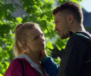 M jak miłość odcinek 1239. Joasia (Barbara Kurdej-Szatan),Tomek (Andrzej Młynarczyk)