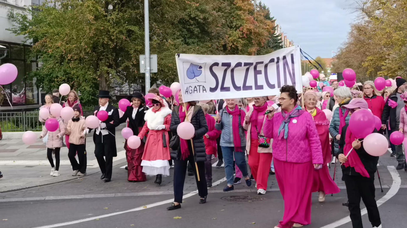 Marsz Różowej Wstążki w Szczecinie