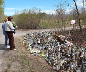 Miejsce wypadku Łukasza Litewki