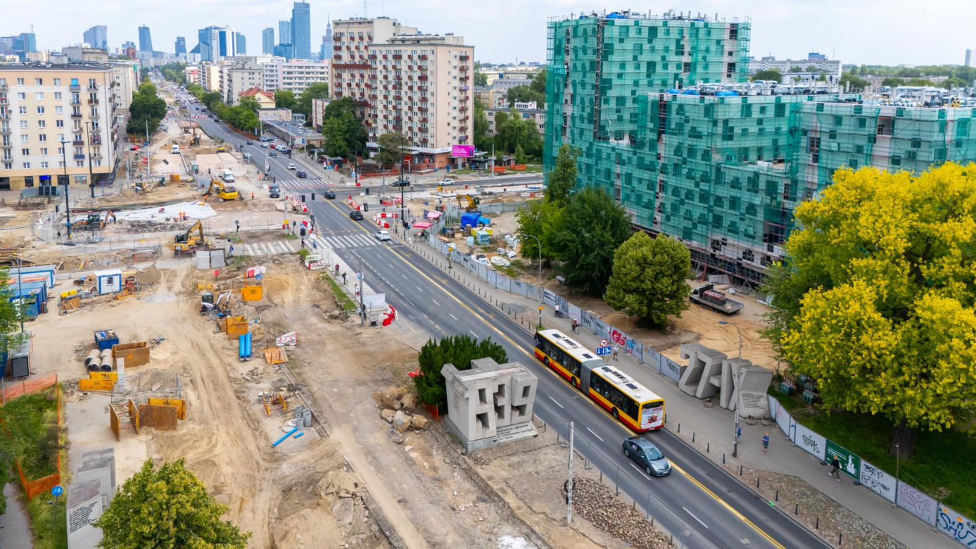 Budowa tramwaju do Dworca Zachodniego od strony Ochoty