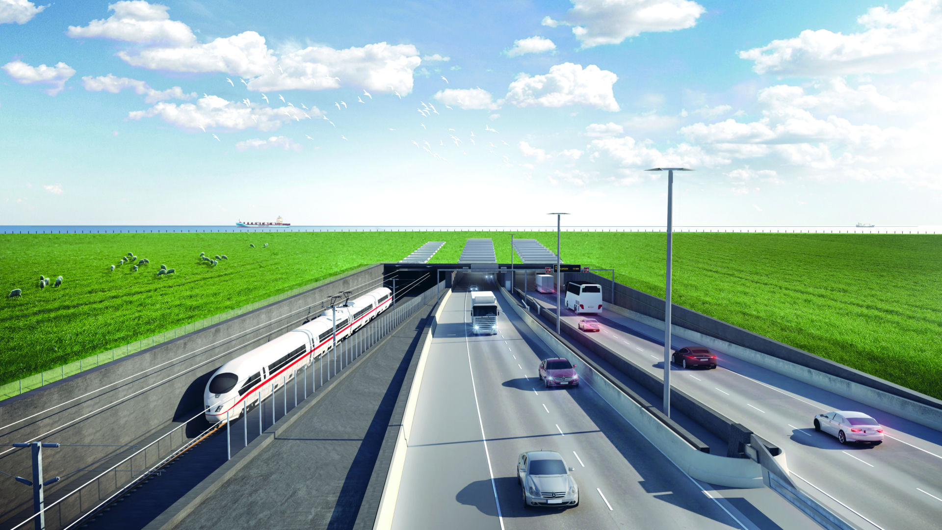 Gigantyczny tunel na Bałtyku połączy Niemcy z Danią - wizualizacja