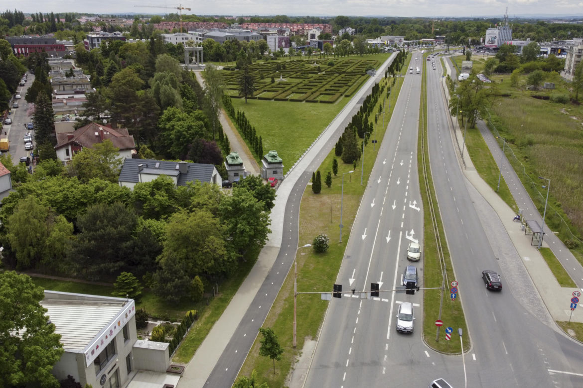 Nowa trasa rowerowa na al. Karkonoskiej we Wrocławiu