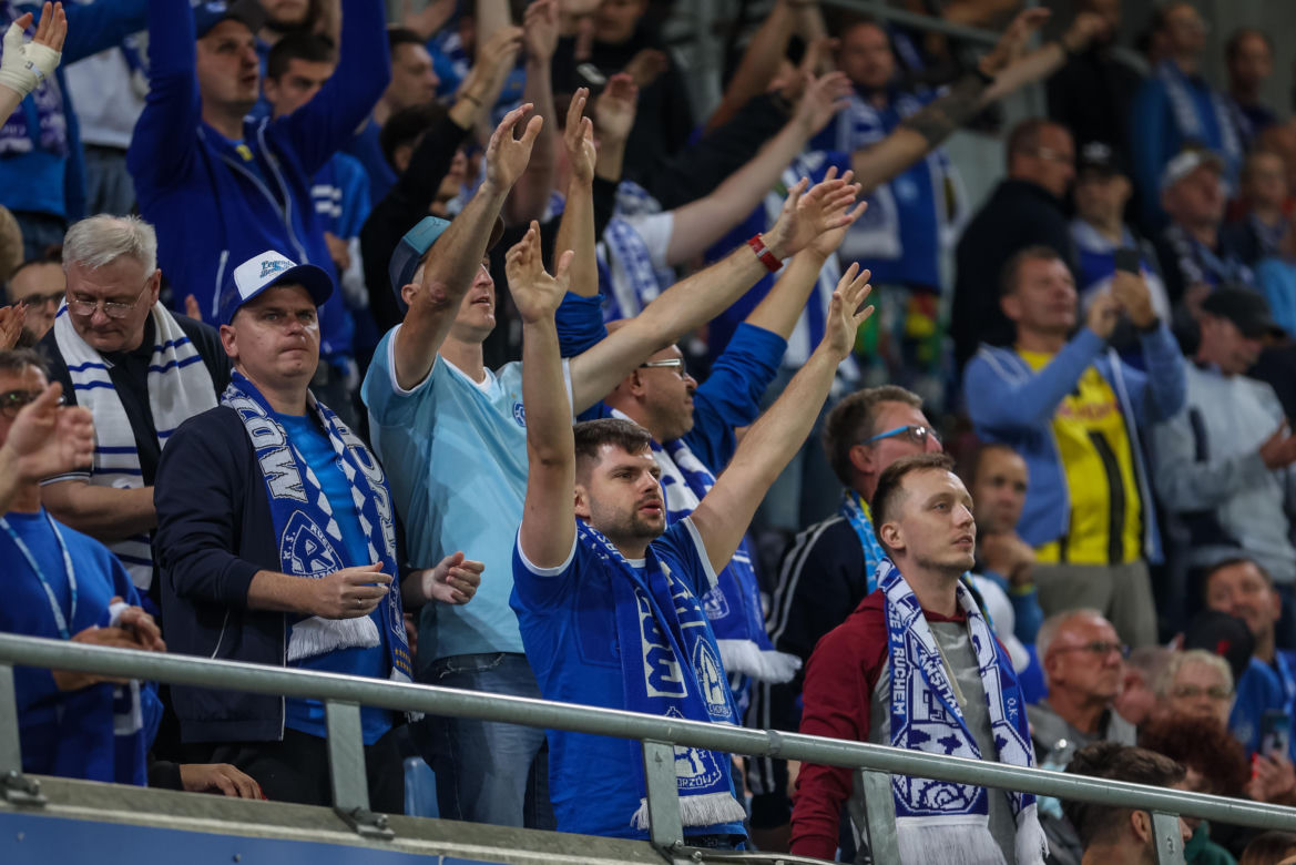 Kibice na meczu Ruch Chorzów - Stal Mielec