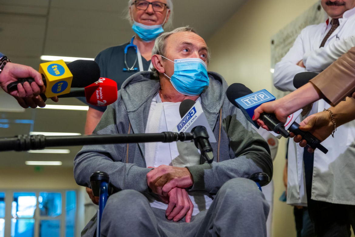 Pan Jerzy, pierwszy pacjent w Polsce, który skorzystał z systemu OCS Heart 