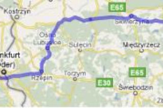 Poznań-Berlin - trasa 24 - mapka
