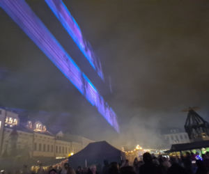Rzeszów. Pokaz laserowy na Rynku [ZDJĘCIA]