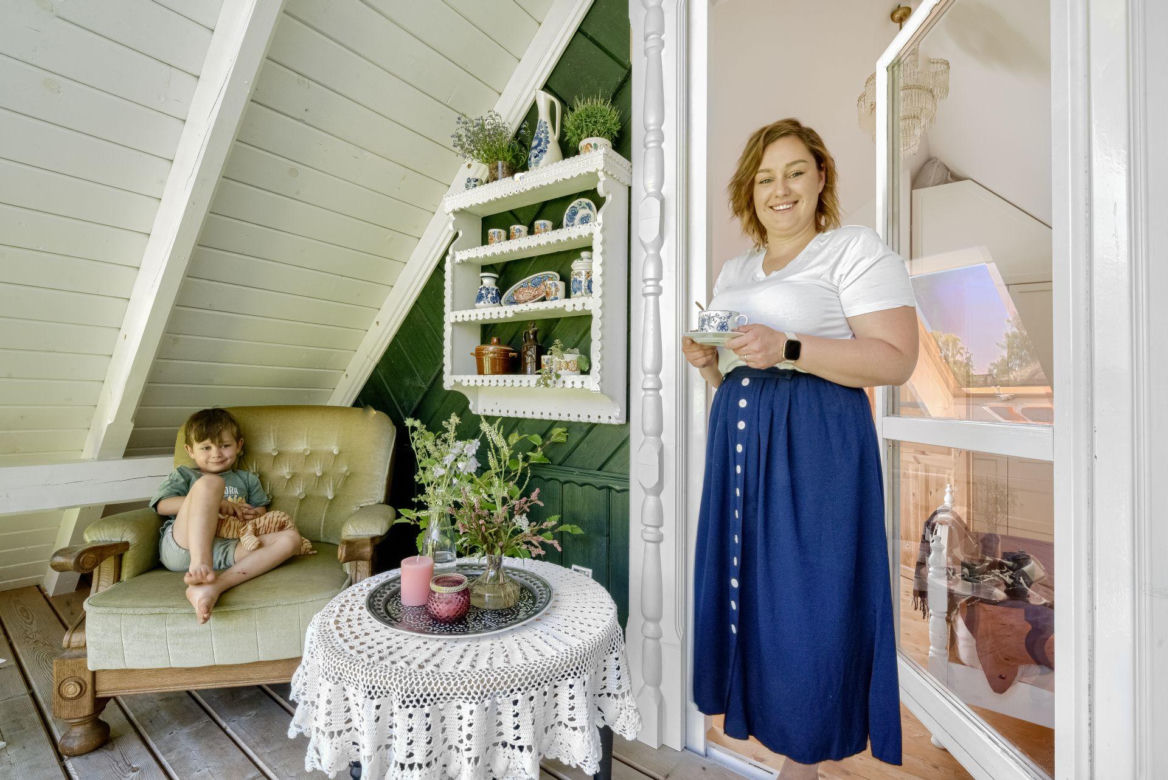 Domek Dominiki i Darka na Podhalu – na balkonie