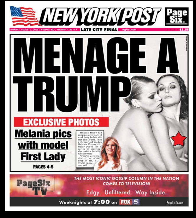 Ujawniono nagie zdjęcia Melanii Trump! Rozbierała się we francuskim magazynie
