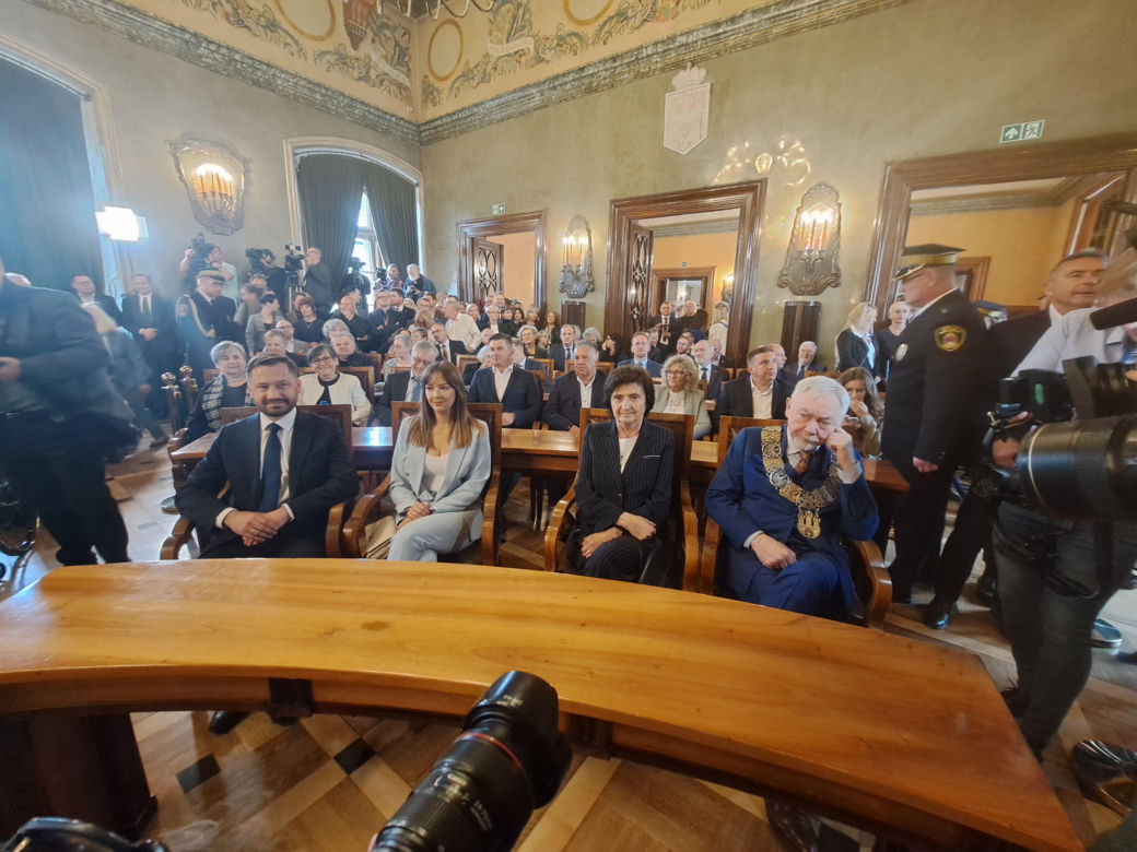 Zaprzysiężenie Aleksandra Miszalskiego na prezydenta miasta Krakowa oraz radnych IX kadencji
