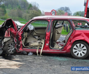 Porsche Macan wypadek w Polsce / zderzenie z Audi A4 Avant