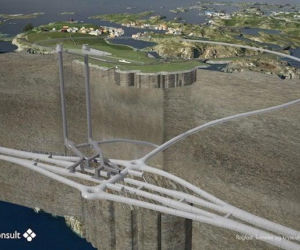 Tunel Ragfast w Norwegii - wizualizacje