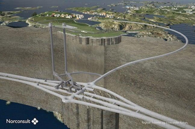 Tunel Ragfast w Norwegii - wizualizacje