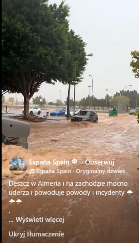 Powódź w Hiszpanii
