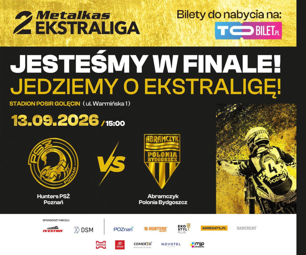 Poznań o krok od Ekstraligi! PSŻ zmierzy się z Polonią Bydgoszcz w wielkim finale