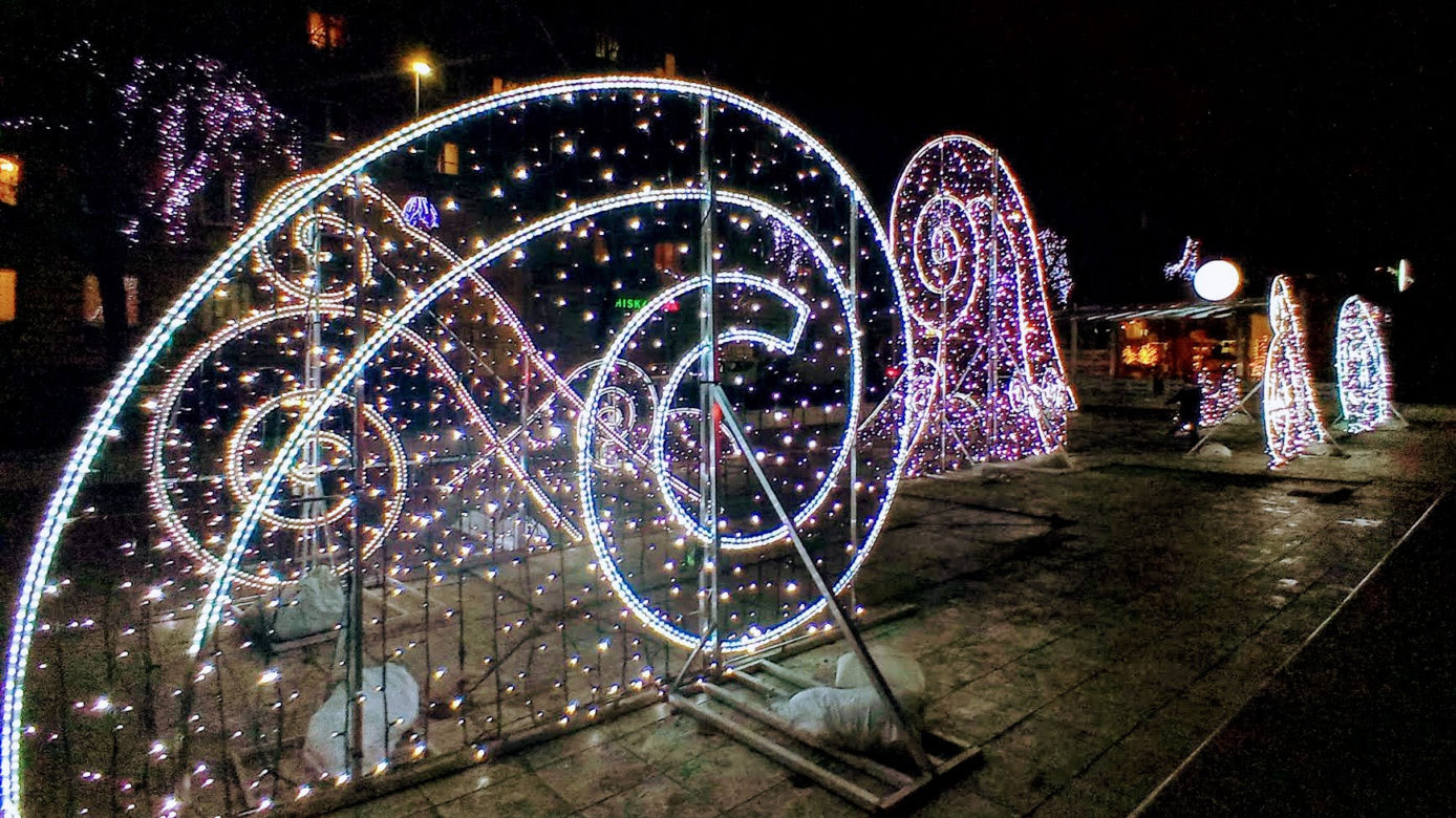 Iluminacje świąteczne w Szczecinie