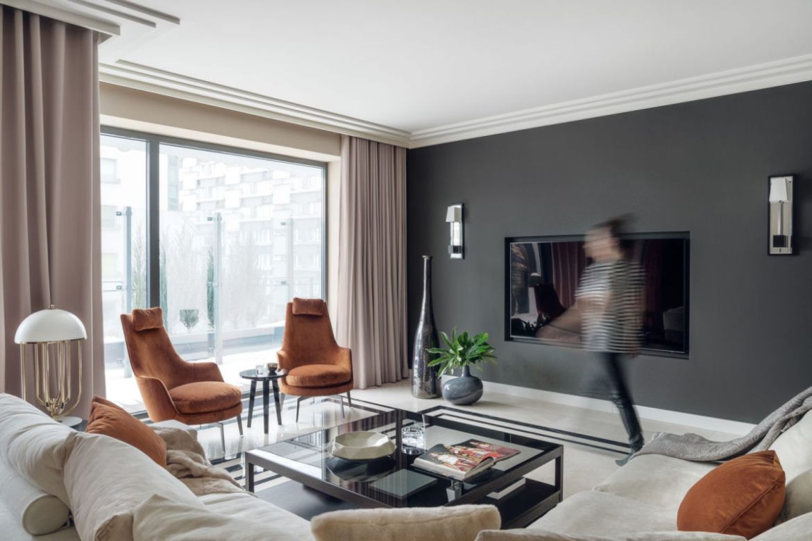 Eleganckie wnętrze apartamentu