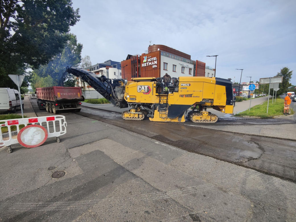 Trwa remont na Plażowej w Siedlcach