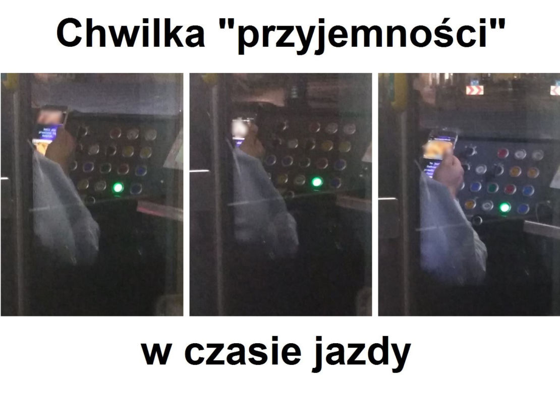 Motorniczy oglądał film pornograficzny w czasie jazdy!