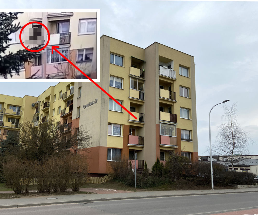 Suwałki. Wnuczek wyrzucił babcię z balkonu