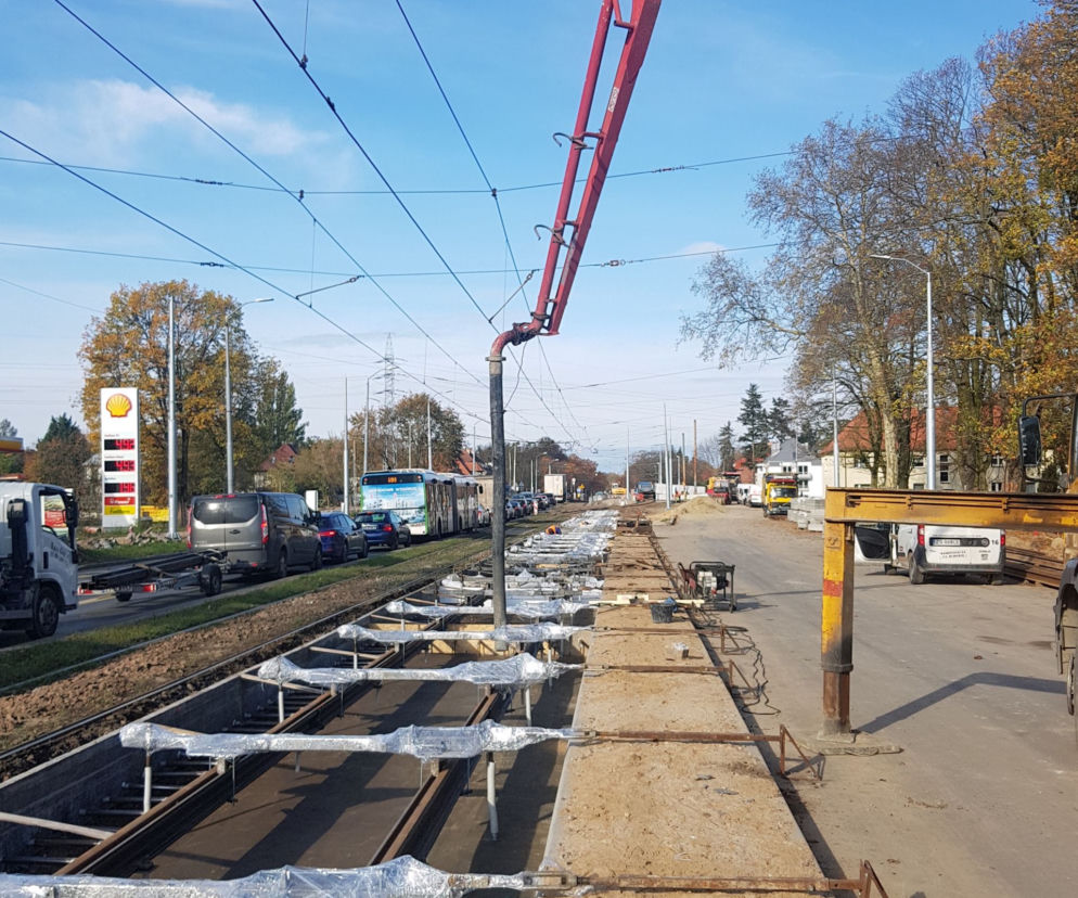 Budowa węzła Łękno - październik 2019