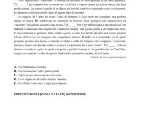 ARKUSZE CKE - Matura j. włoski - poziom podstawowy 2019