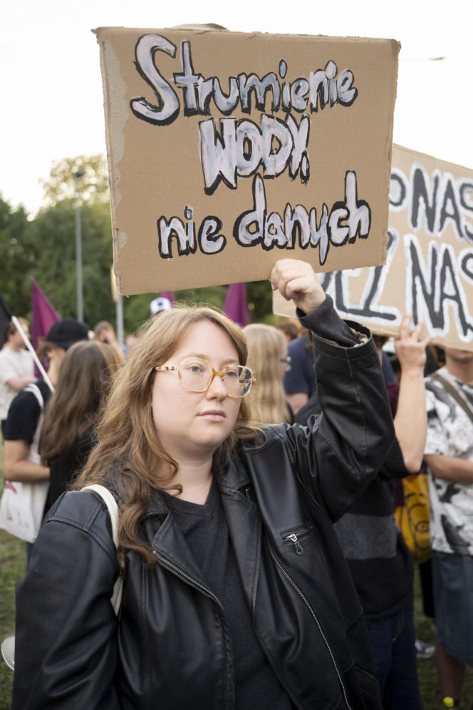 Protest w Piasecznie przeciwko Data Center