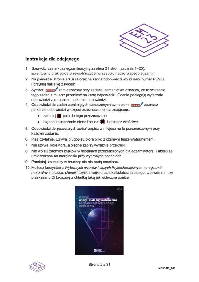 Arkusze matura próbna z biologii 14.01.2026