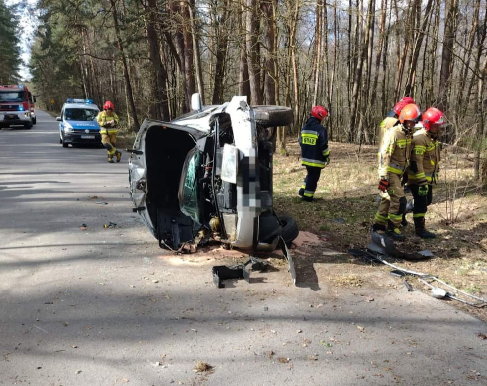 Auto rozbiło się na drzewie. Kierująca miała prawo jazdy zaledwie od 3 miesięcy
